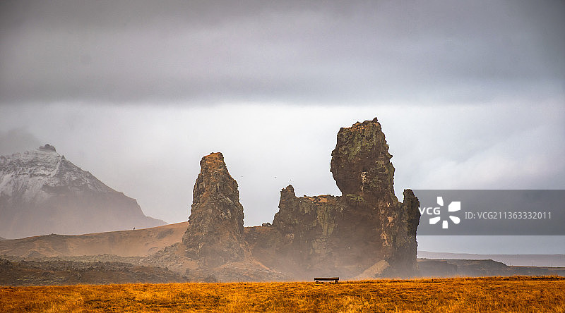 冰岛的风景，多天空下的风景图片素材