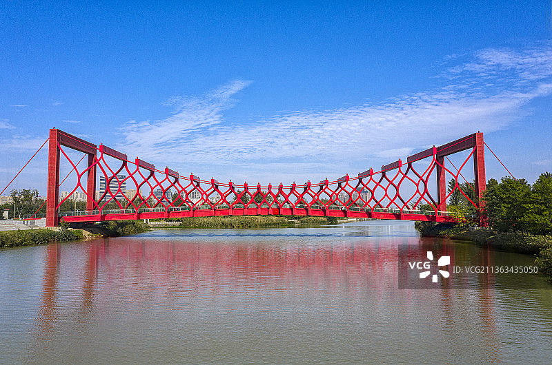 扬州三湾剪纸桥图片素材