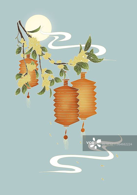中式传统的节日装饰图片素材