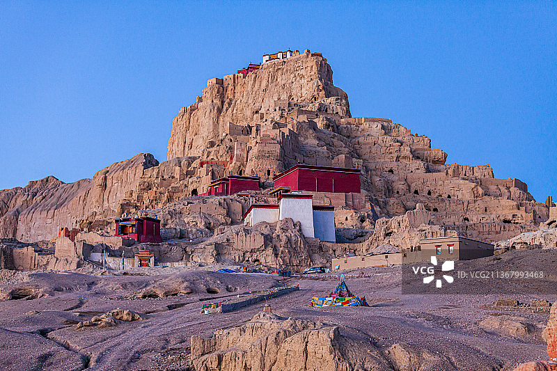 西藏阿里札达古格王朝遗址图片素材