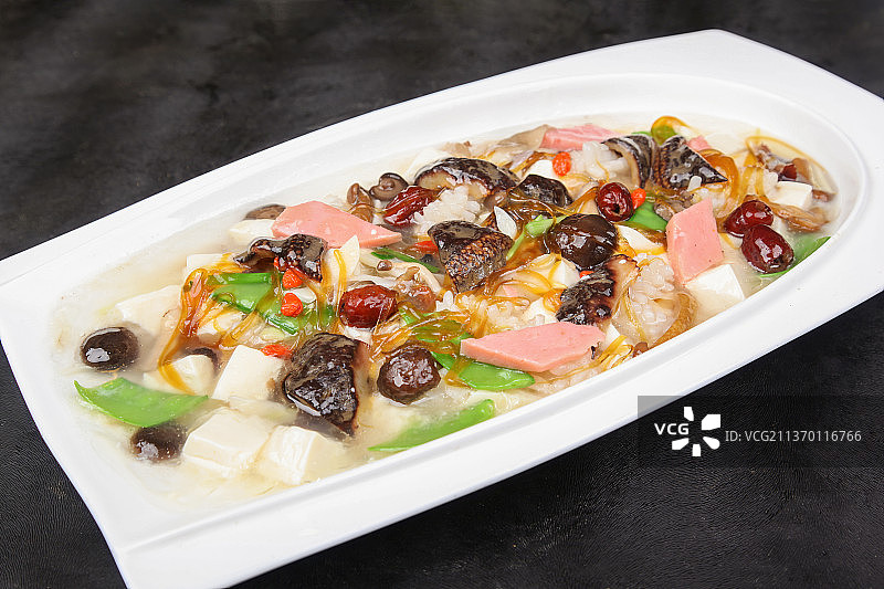 中餐美食-八珍豆腐图片素材
