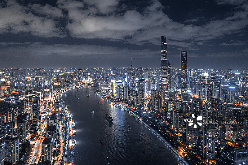 上海外滩夜景图片素材