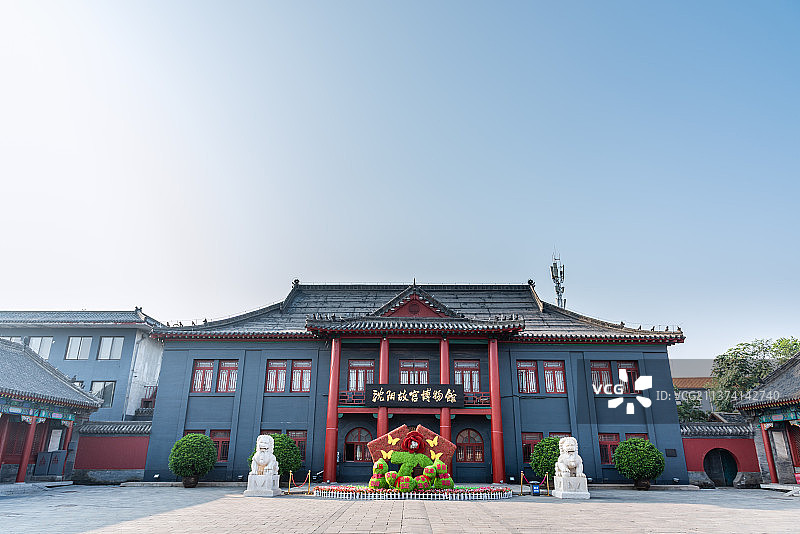 中国辽宁沈阳故宫博物馆建筑图片素材
