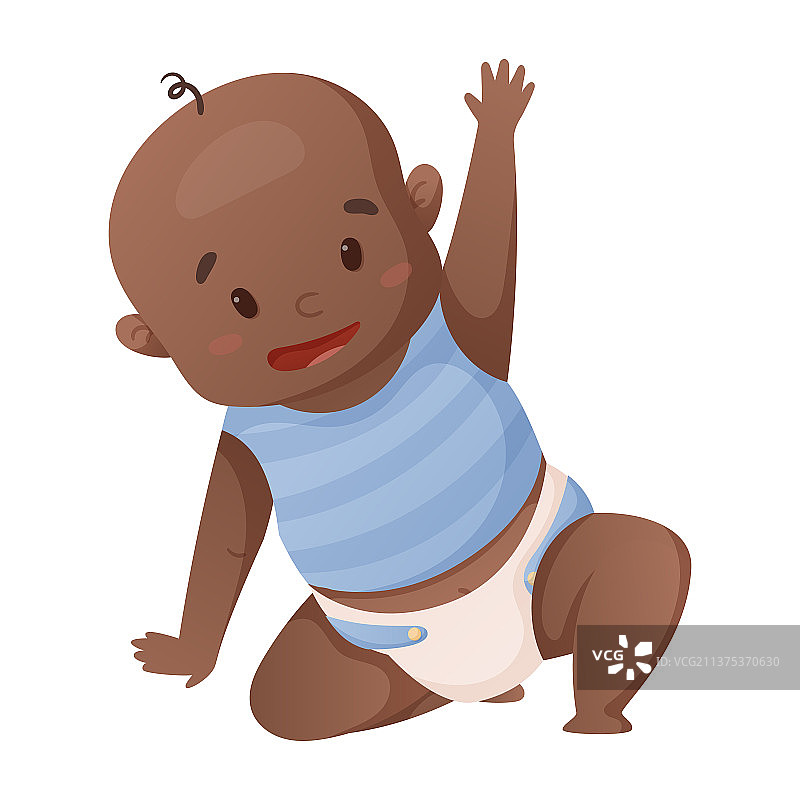 一个刚出生的非裔美国婴儿图片素材