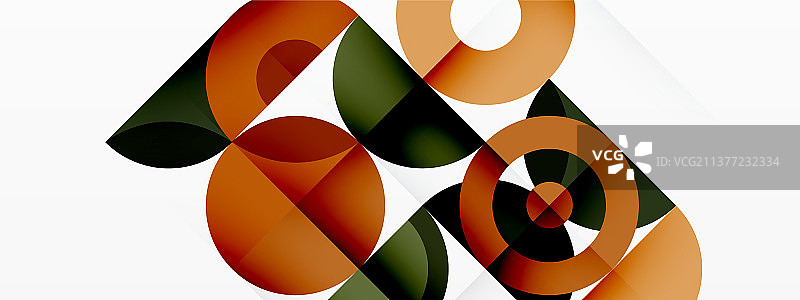 彩色圆抽象背景模板图片素材