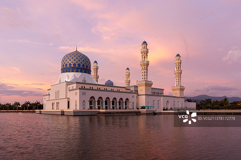 水上清真寺马来西亚图片素材