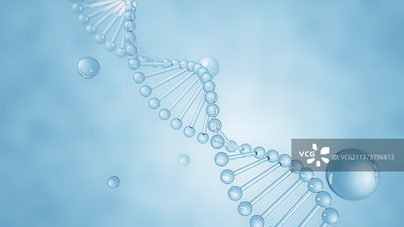 人体DNA基因三维立体图图片素材