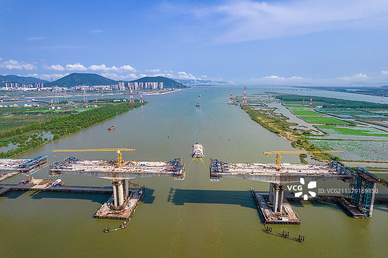 珠海香海大桥建设图片素材