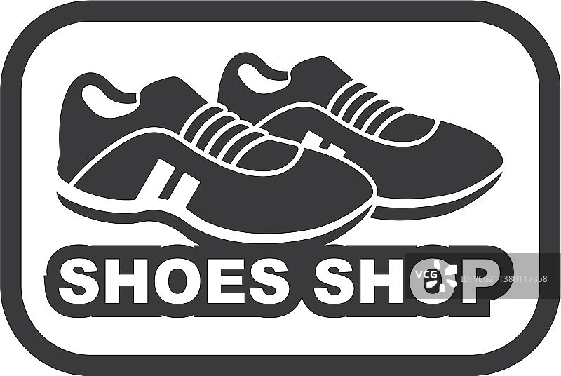 鞋标logo设计图片素材