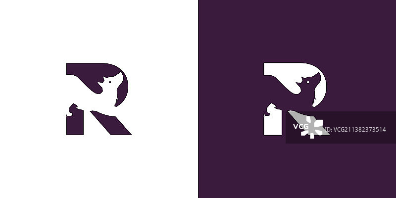 标志设计首字母r组合a图片素材