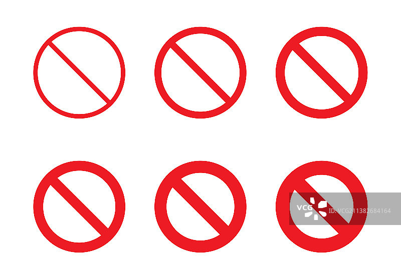 没有标志设置禁止图标模板与停止图片素材