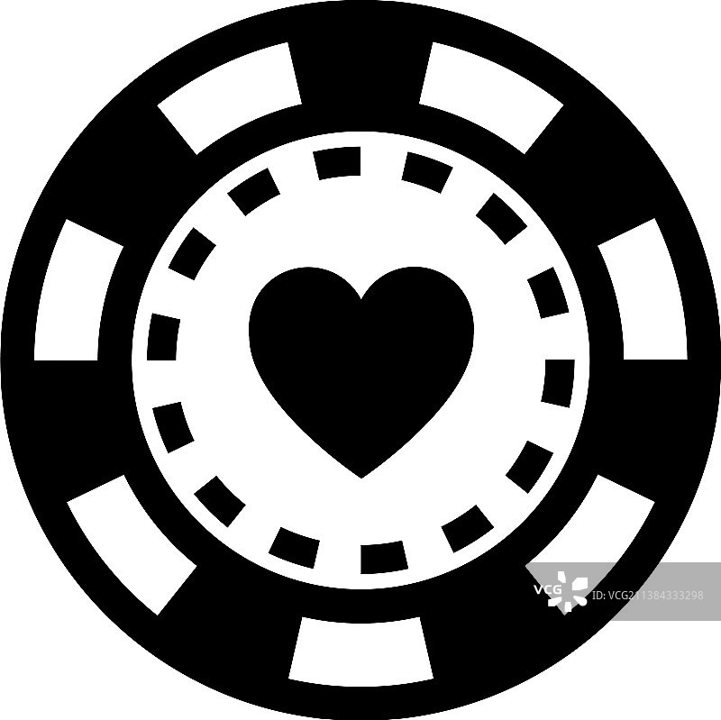 赌场筹码轮廓图标扑克筹码图标图片素材