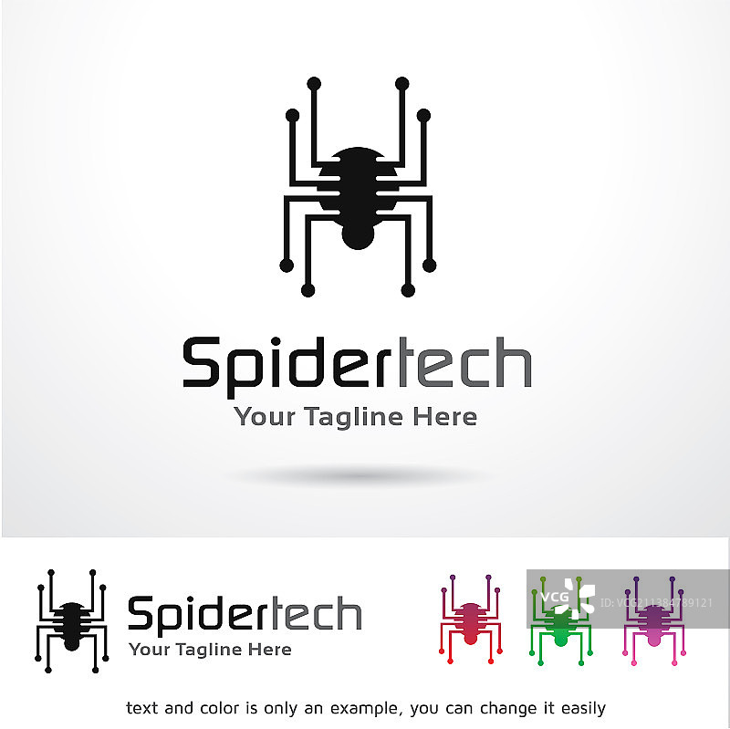 蜘蛛科技logo模板图片素材
