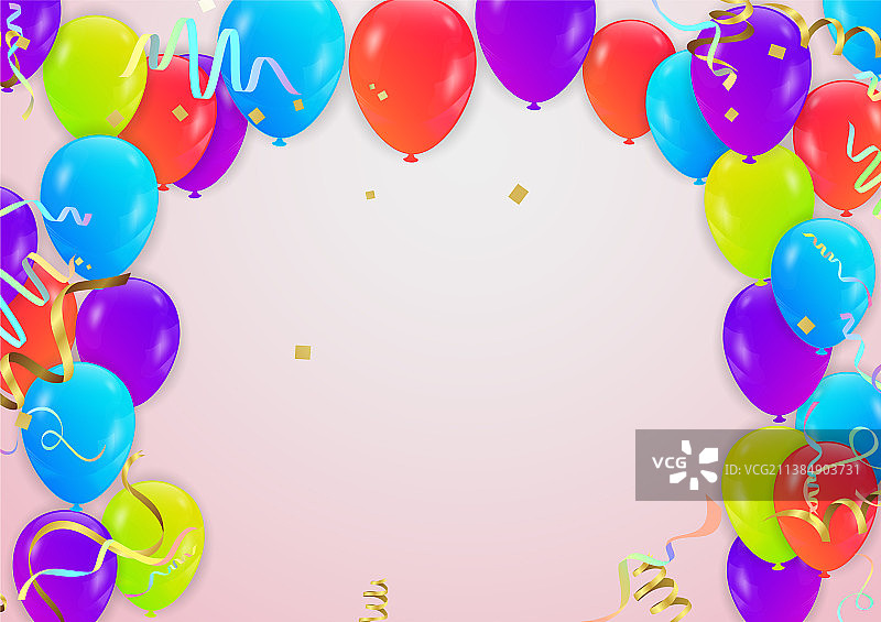 五颜六色的气球各种颜色搭配图片素材