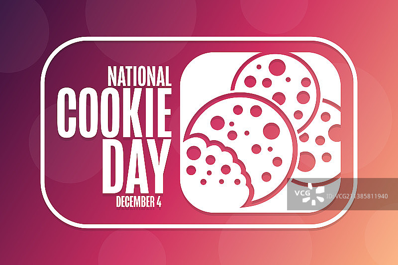 12月4日全国饼干节概念节日图片素材