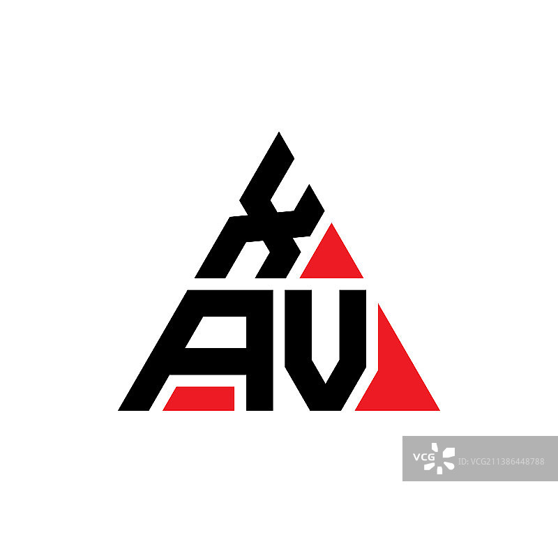 Xav三角形字母标志设计用三角形图片素材
