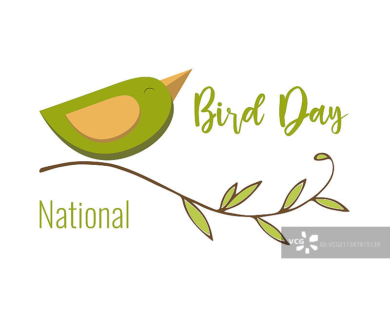 国家世界鸟日标志图标贴纸图片素材