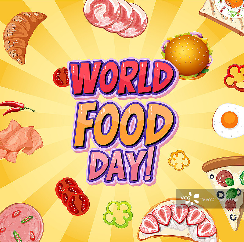 世界粮食日横幅设计图片素材
