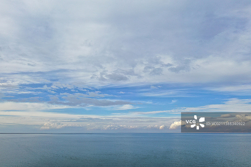 青海湖风光云景航拍图片素材