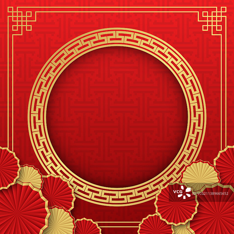 中式背景装饰经典喜庆红图片素材