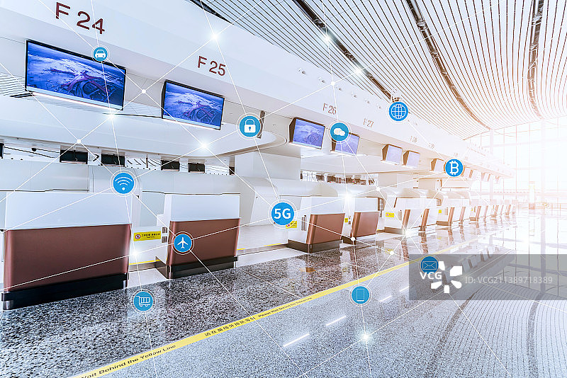 现代航运交通运输科技智能化物联网概念图片素材