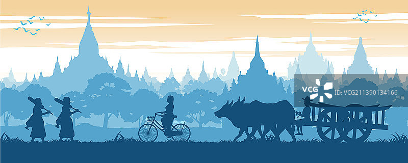 东盟风景国家缅甸背景与图片素材
