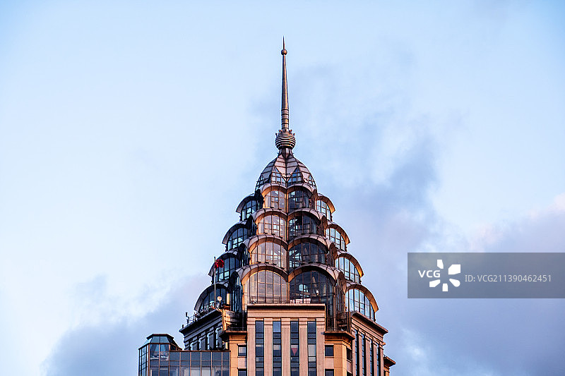 上海光明大厦外立面图片素材