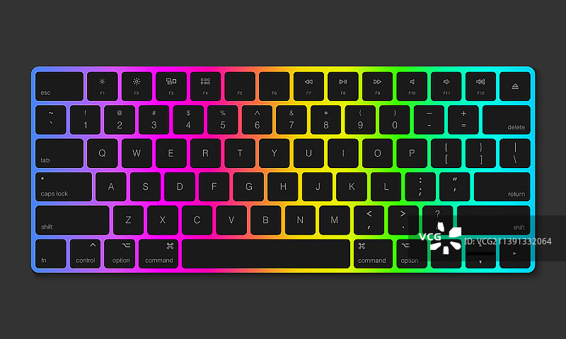 游戏键盘RGB效果图片素材