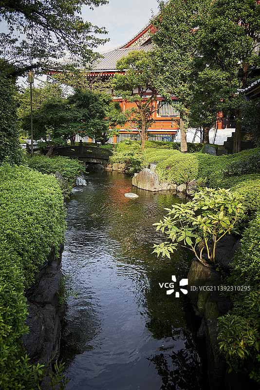 日本首都东京，浅草寺是东京都内最古老的寺庙图片素材