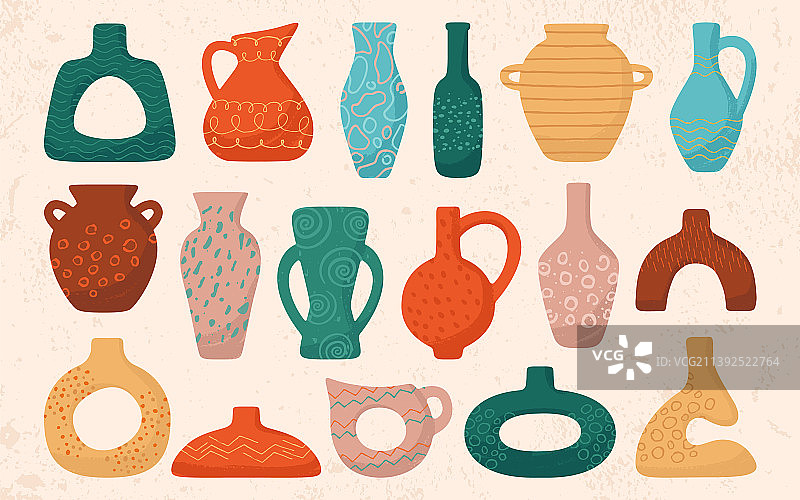 陶瓷壶花瓶壶坛子瓶子手绘垃圾图片素材