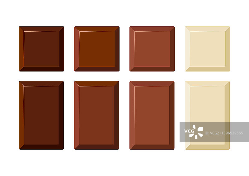 巧克力块块图标设置图片素材