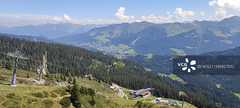 奥地利克莱因瓦尔瑟塔尔山的风景图片素材