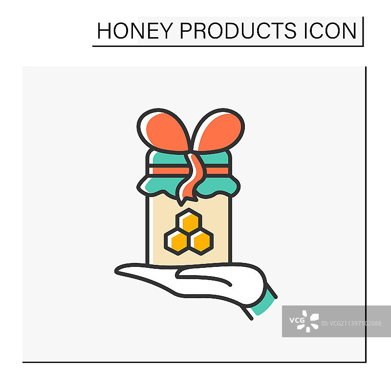 蜂蜜的颜色图标图片素材
