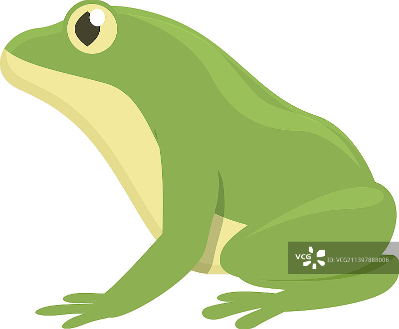 水生青蛙图标卡通动物跳跃图片素材