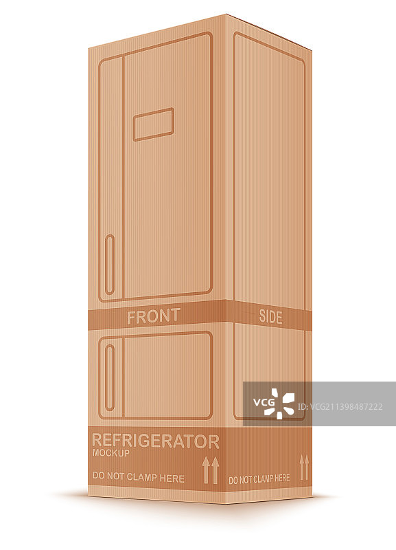 纸板冰箱盒子图片素材