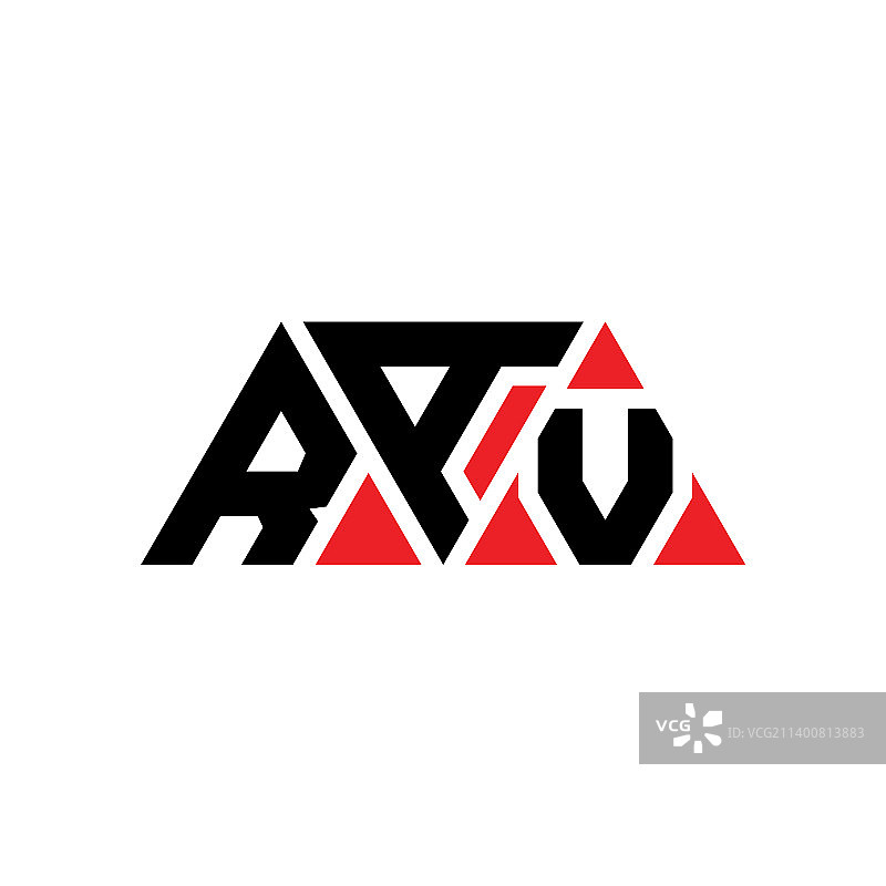Rav三角形字母logo设计用三角形图片素材