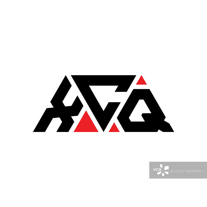 XCQ三角字母logo设计用三角形图片素材