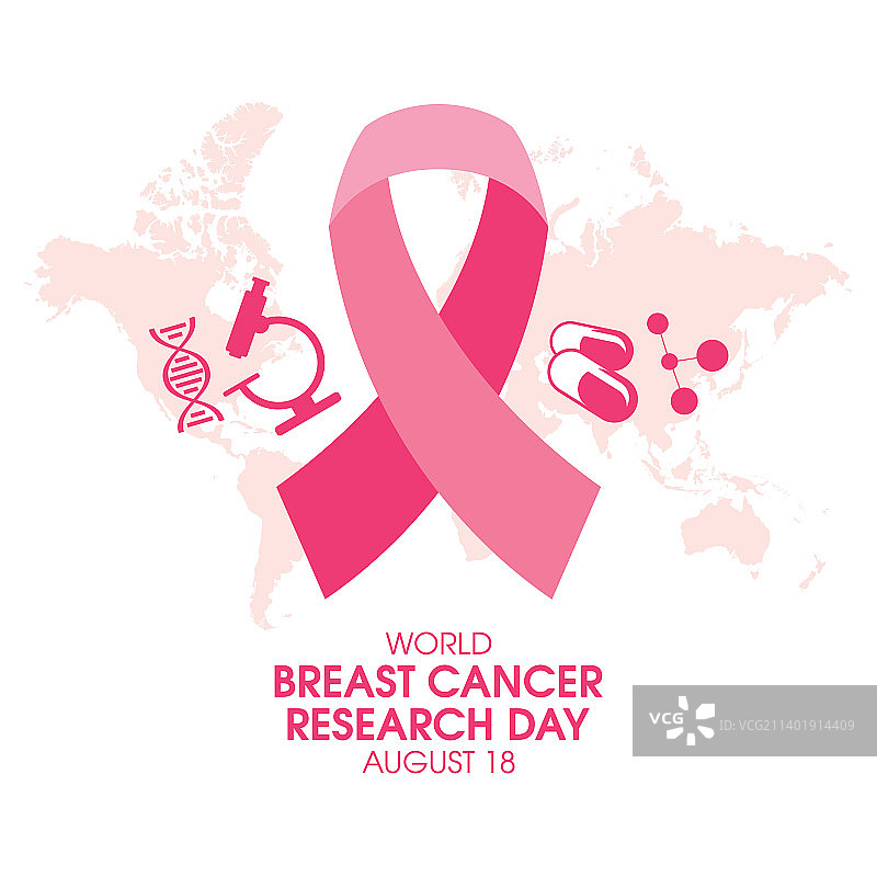 世界乳腺癌研究日海报图片素材