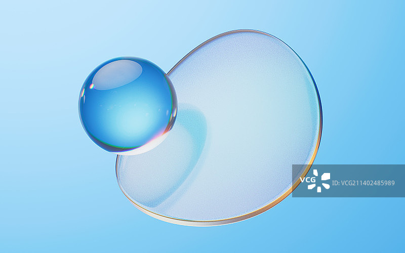 柔软的球体抽象背景3D渲染图片素材