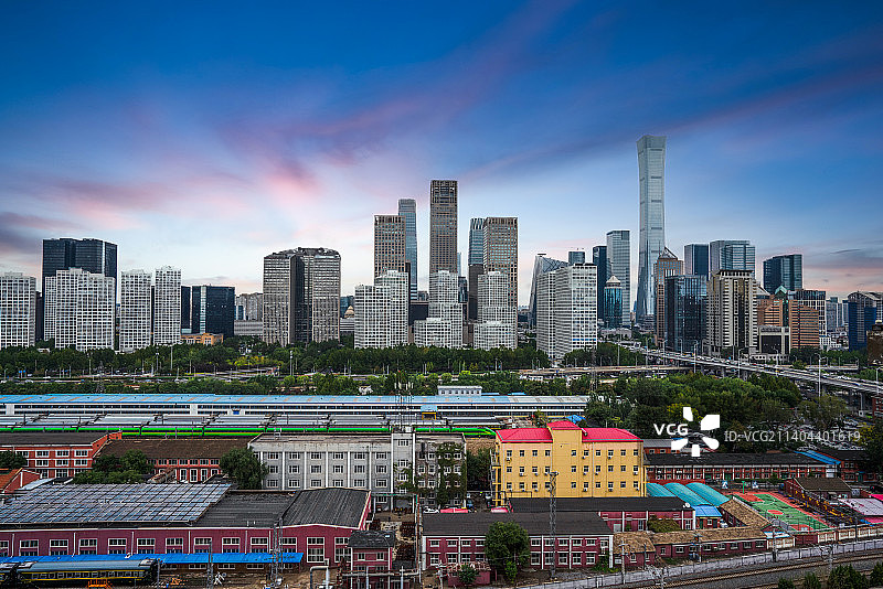 北京国贸CBD城市天际线图片素材