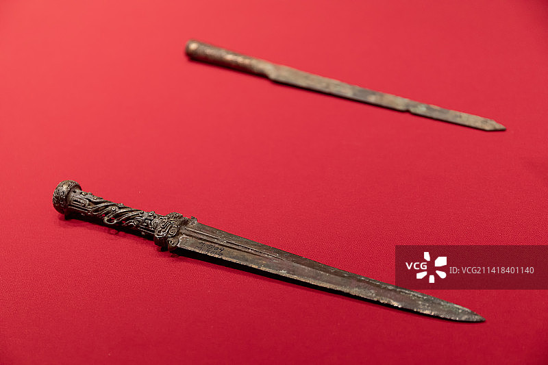 西汉铜匕首 河北博物院藏图片素材
