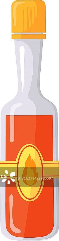 辣酱图标卡通红辣椒在玻璃瓶图片素材