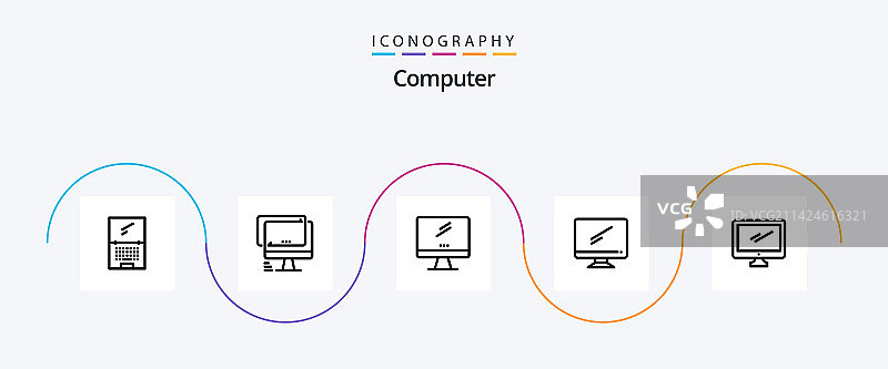 计算机行5图标包，包括imac图片素材