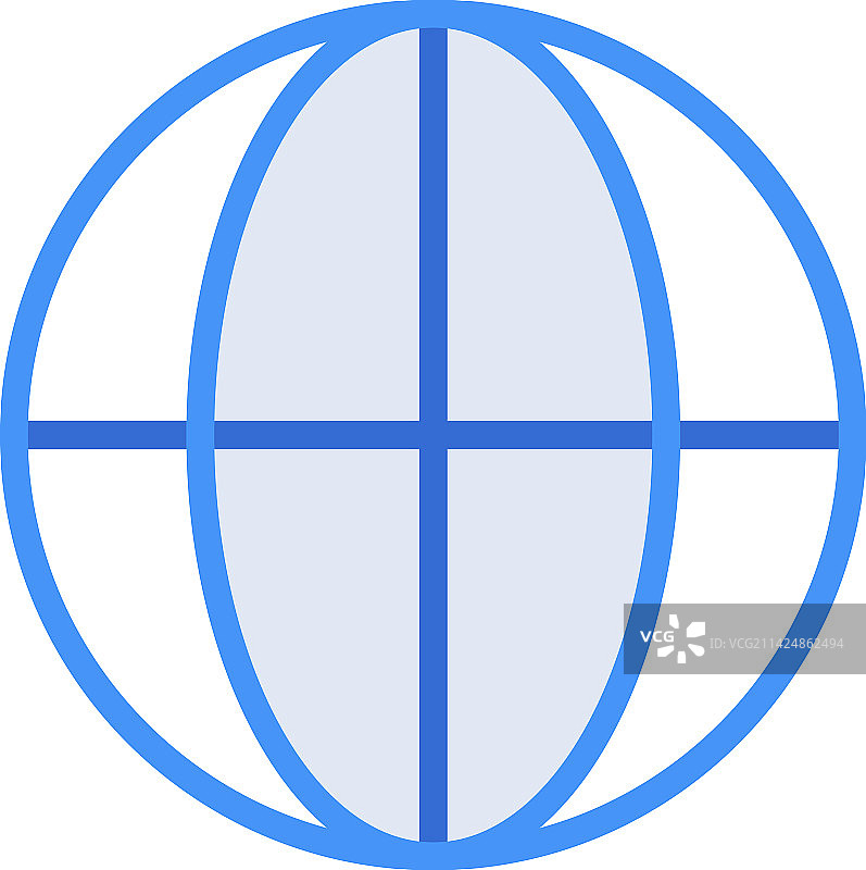全球商业图标与蓝色多色调风格图片素材