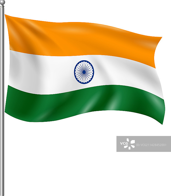 印度国旗组成图片素材