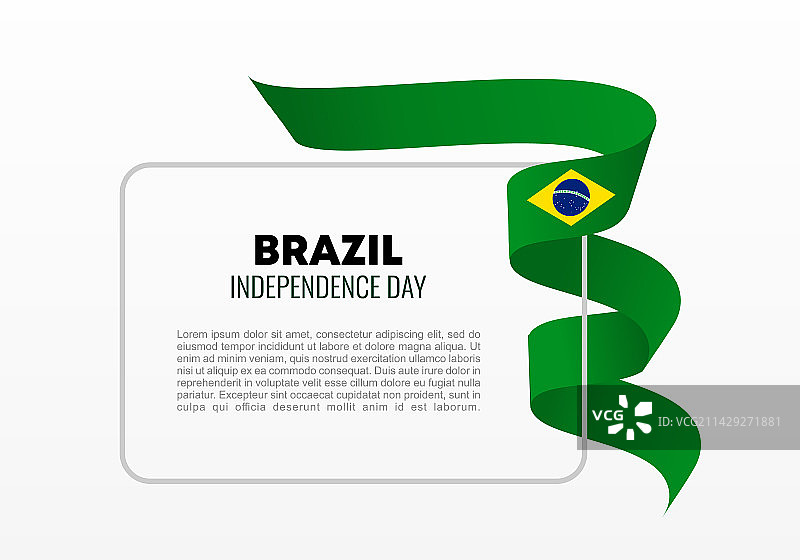 巴西独立日背景横幅海报图片素材