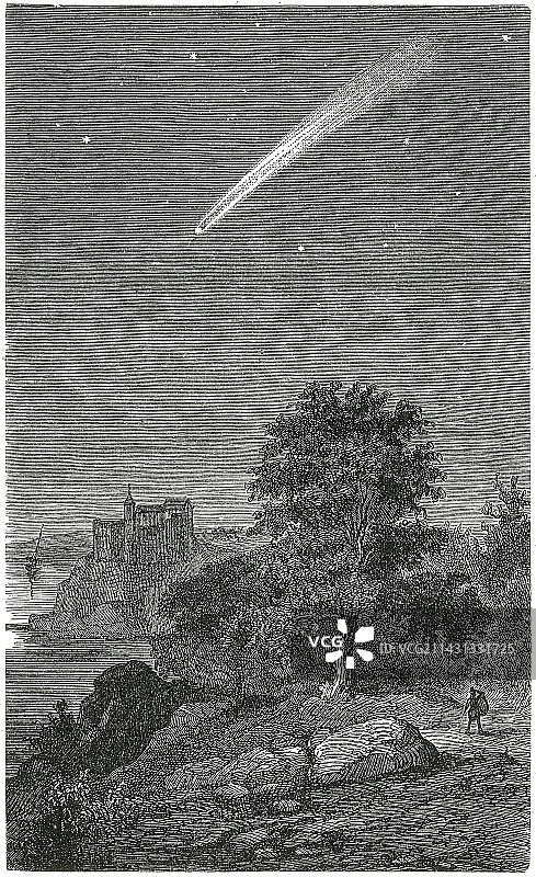 1811年的大彗星，艺术品图片素材