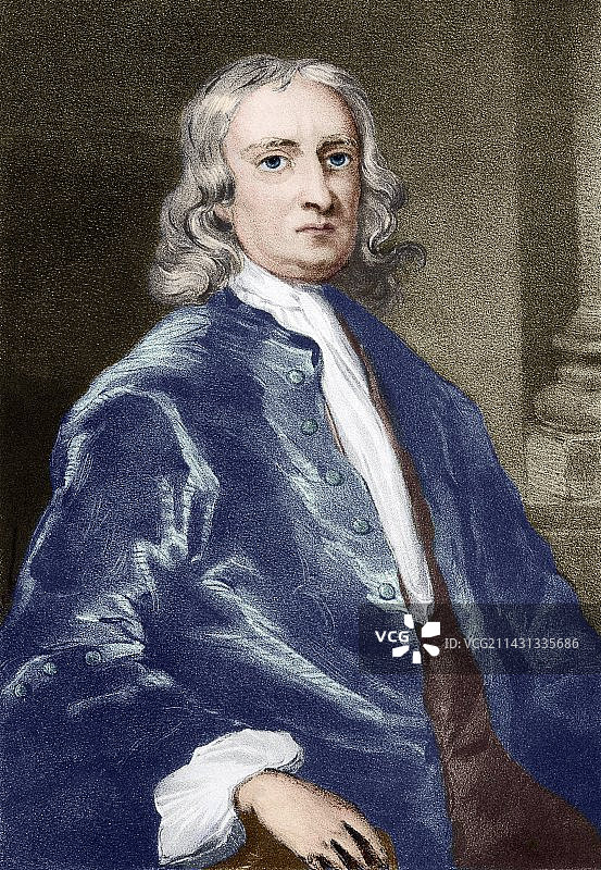 牛顿，英国物理学家图片素材