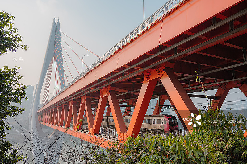 重庆东水门长江大桥图片素材