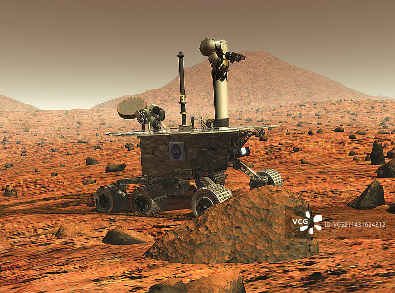 勇气号火星探测车图片素材